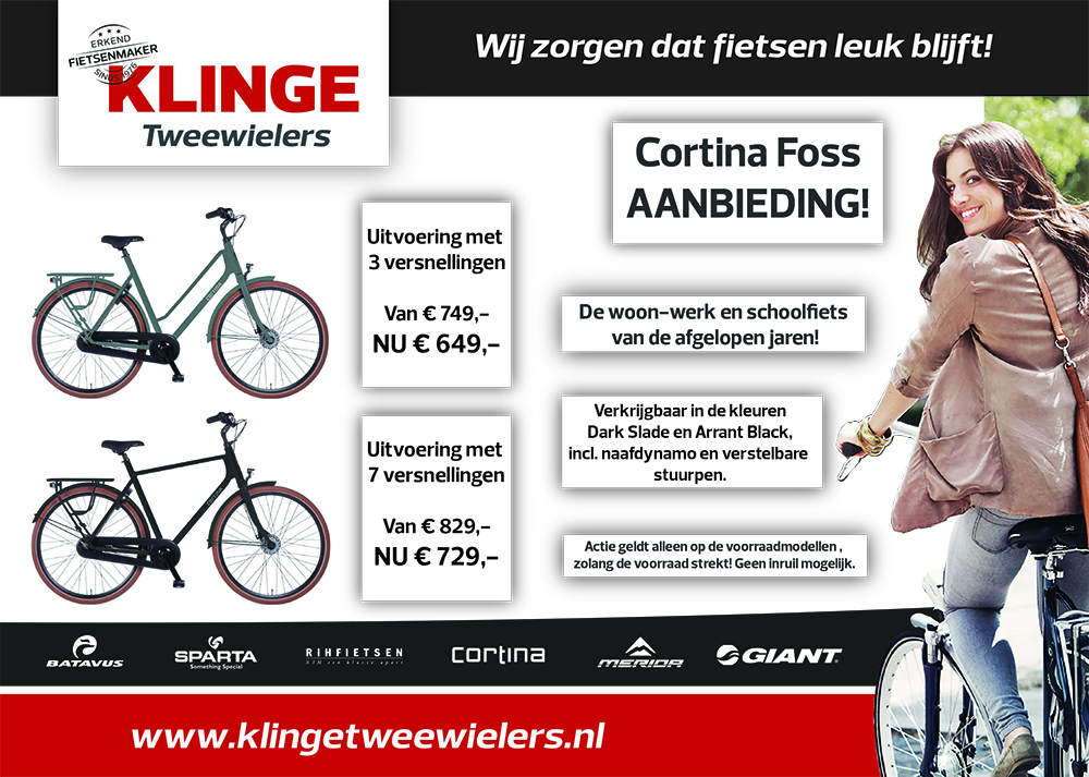 Klinge Tweewielers Cortina Foss 2023